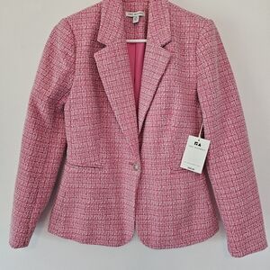 NWT Elegant Pink Textured Blazer